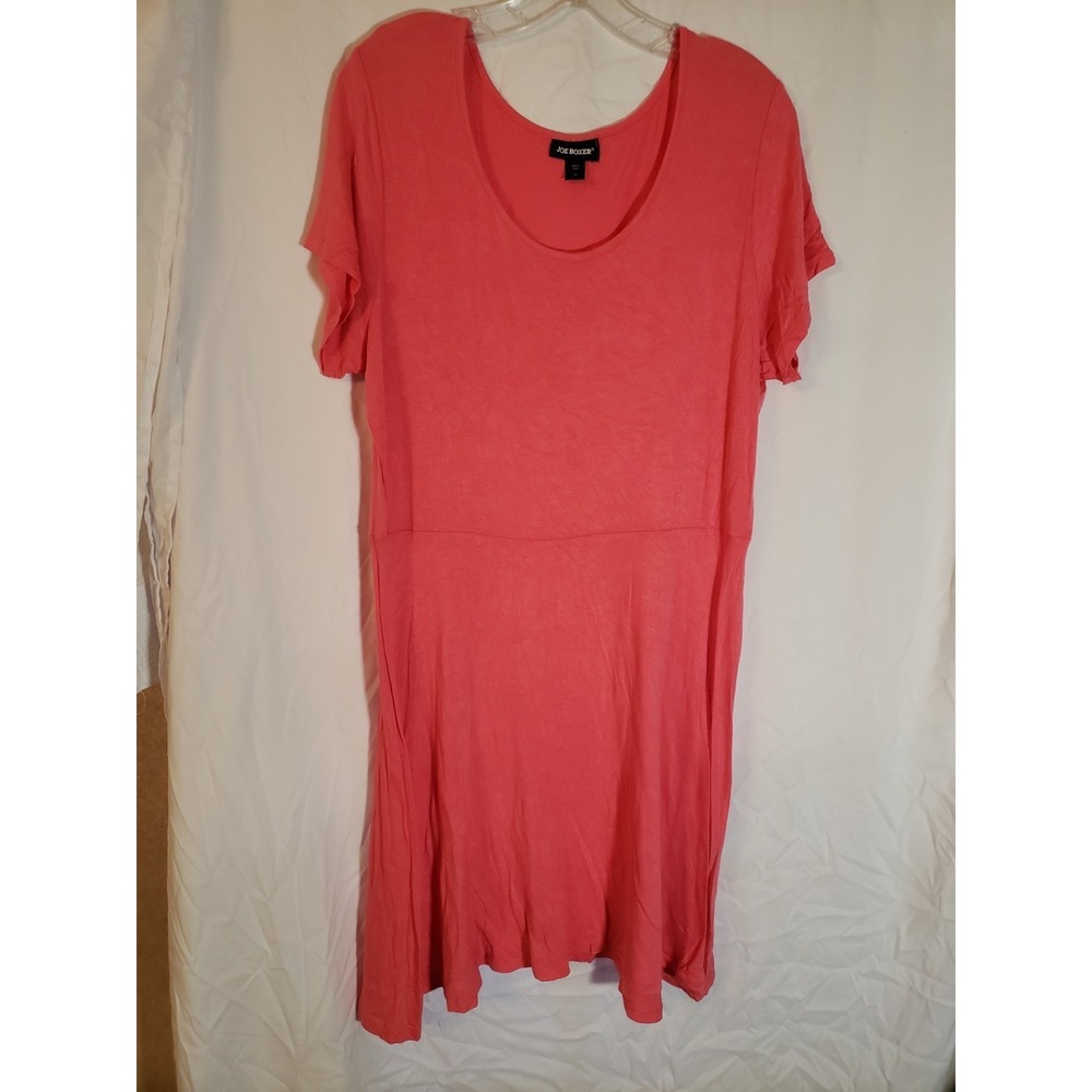 Women's Joe Boxer Peach T Shirt Dress Size 1X